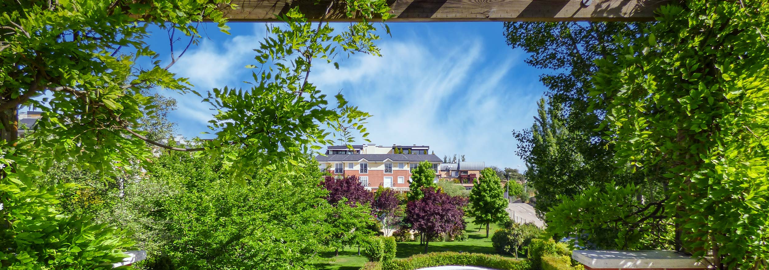 Valdemarín: terraza, jardín y vistas